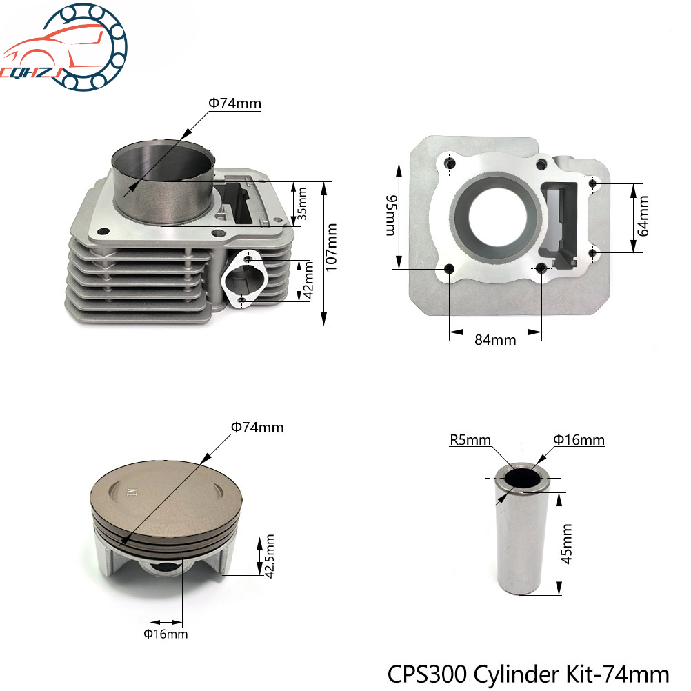 오토바이 74MM 공냉식 실린더 세트 ZONGSHEN  - Motorcycle Piston 리뷰 및 가격