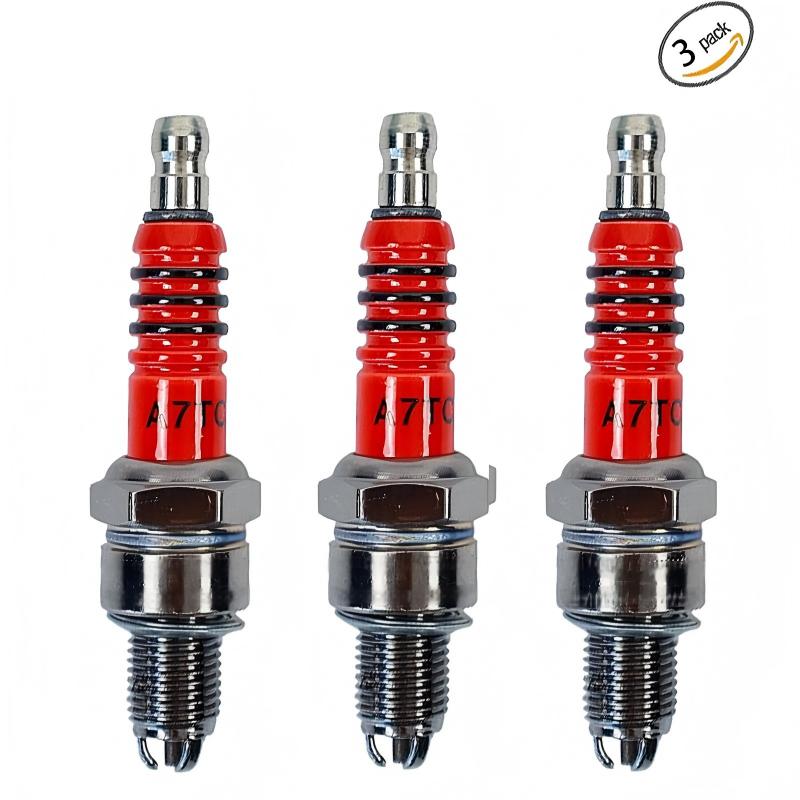 3개입 A7TC 3극 점화 플러그, GY6 50cc,  - Motorcycle Spark Plug 리뷰 및 가격